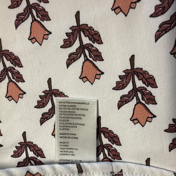 Free People Penny Pull-On Printed Flare Jeans Sz 28 - Picture 13 of 16